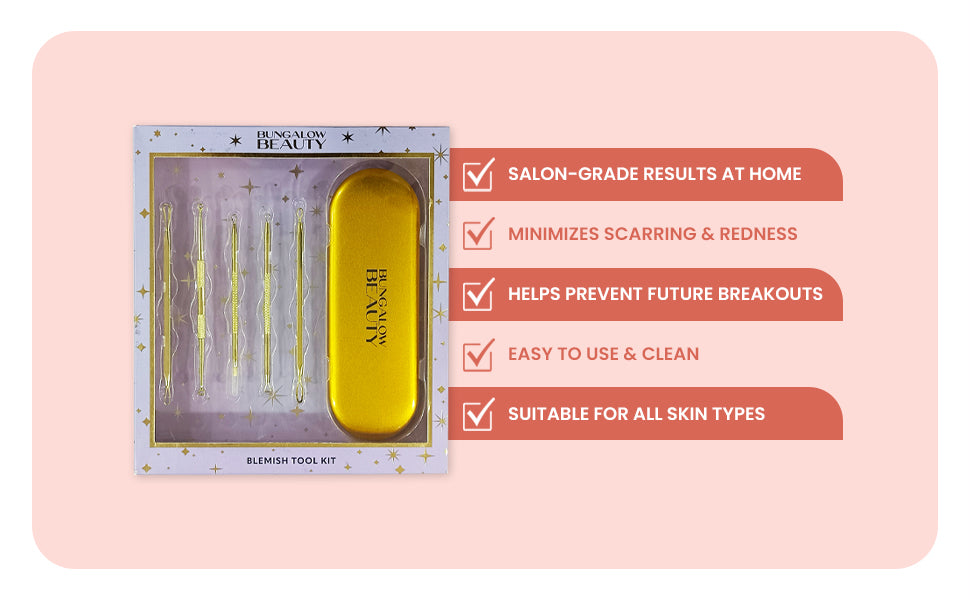 Bungalow Beauty Blemish Tool Kit with Blackhead Remover