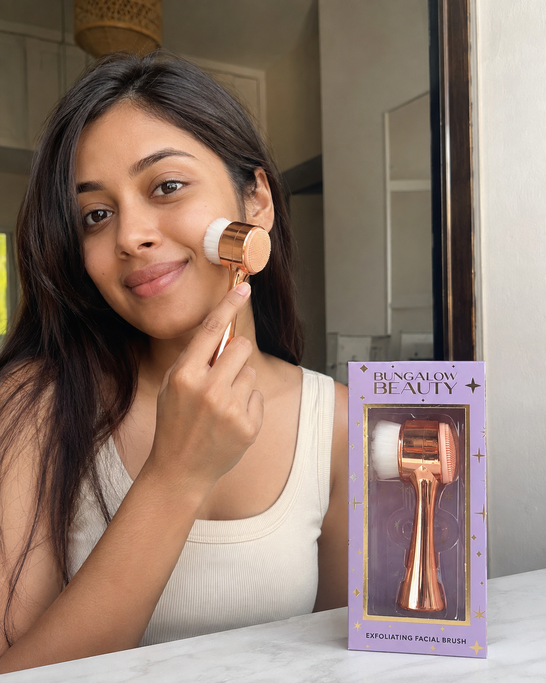 Bungalow Beauty Dual-Sided Facial Cleansing Brush