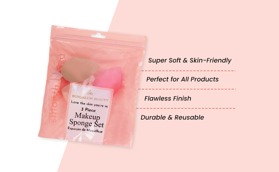 Makeup Blending Set, 3 Pieces